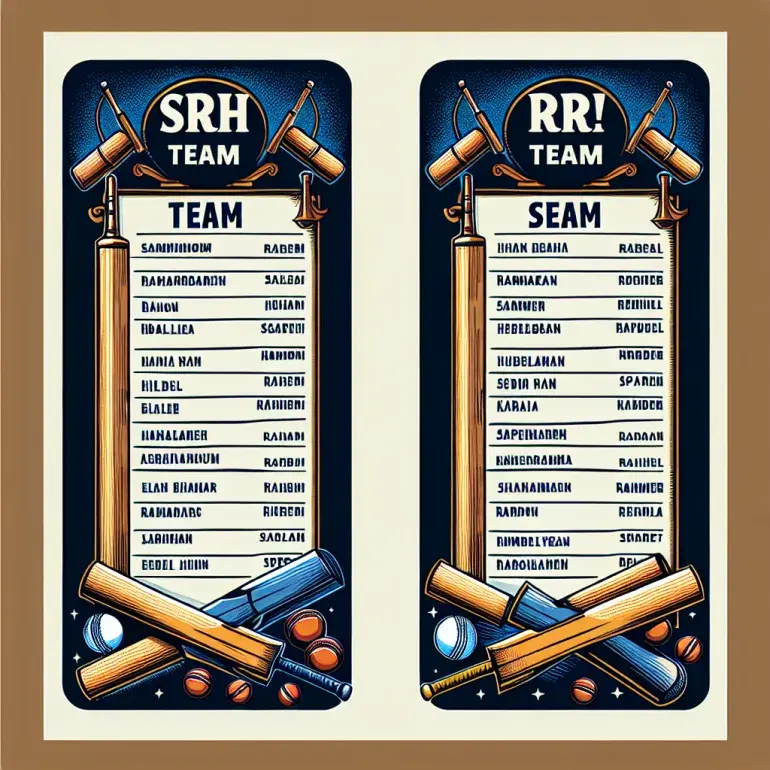 Srh and rr team players list