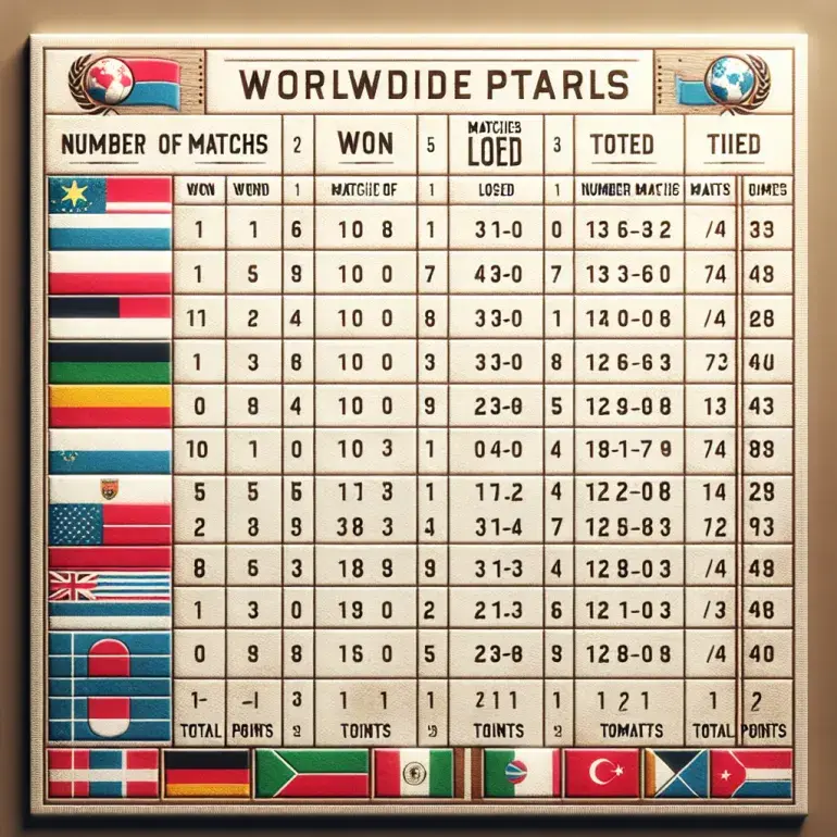 Vishwa cup point table